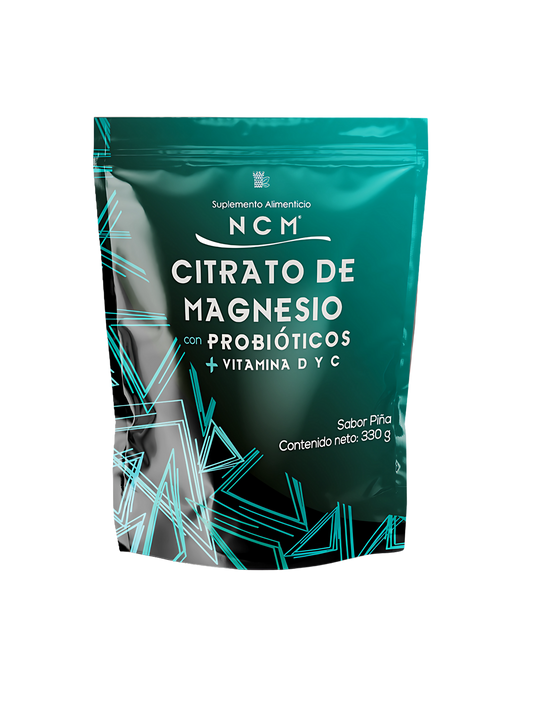 CITRATO DE MAGNESIO con PROBIÓTICOS + VITAMINA D Y C
